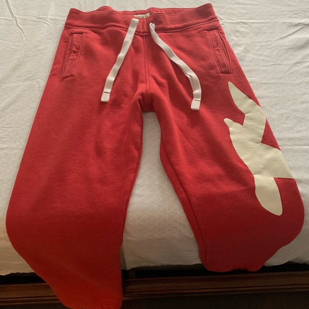 Hollister Red Sweat Pants